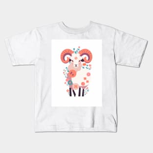 Stunning Capricorn Zodiac Illustration Kids T-Shirt